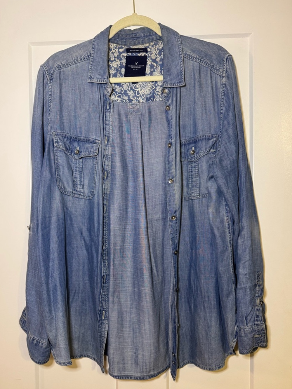 chambray button down